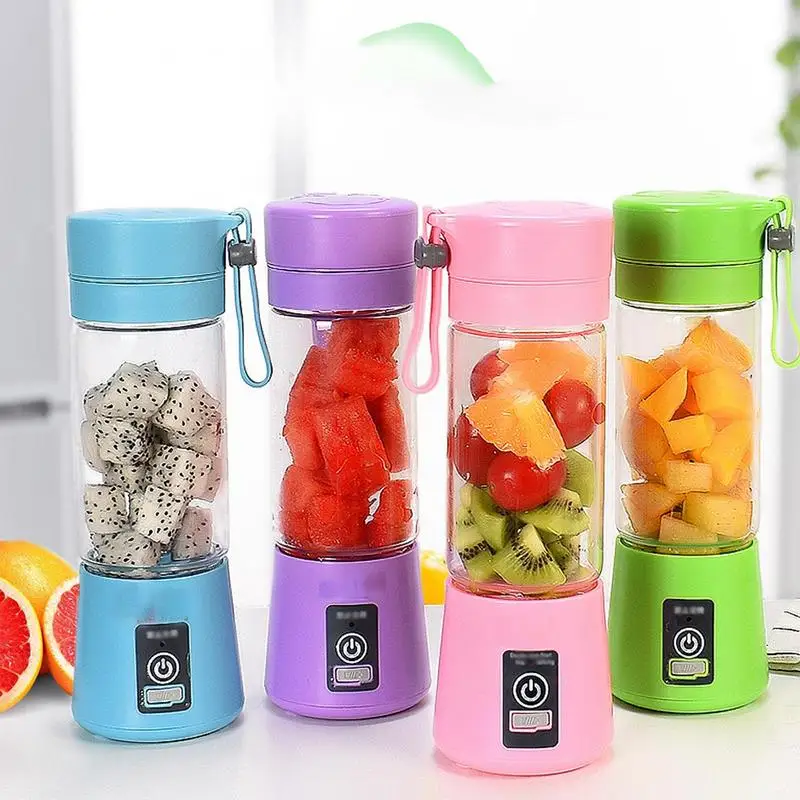 

Portable Blender Smoothies Personal Blender Mini Shakes USB Rechargeable Personal Size Blender Ideal For Traveling Gym Office
