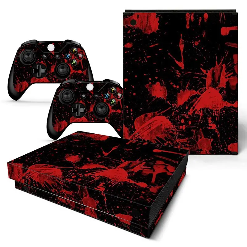 

Blood Good quality Vinyl Controller Covers Skin Sticker for Xbox one X