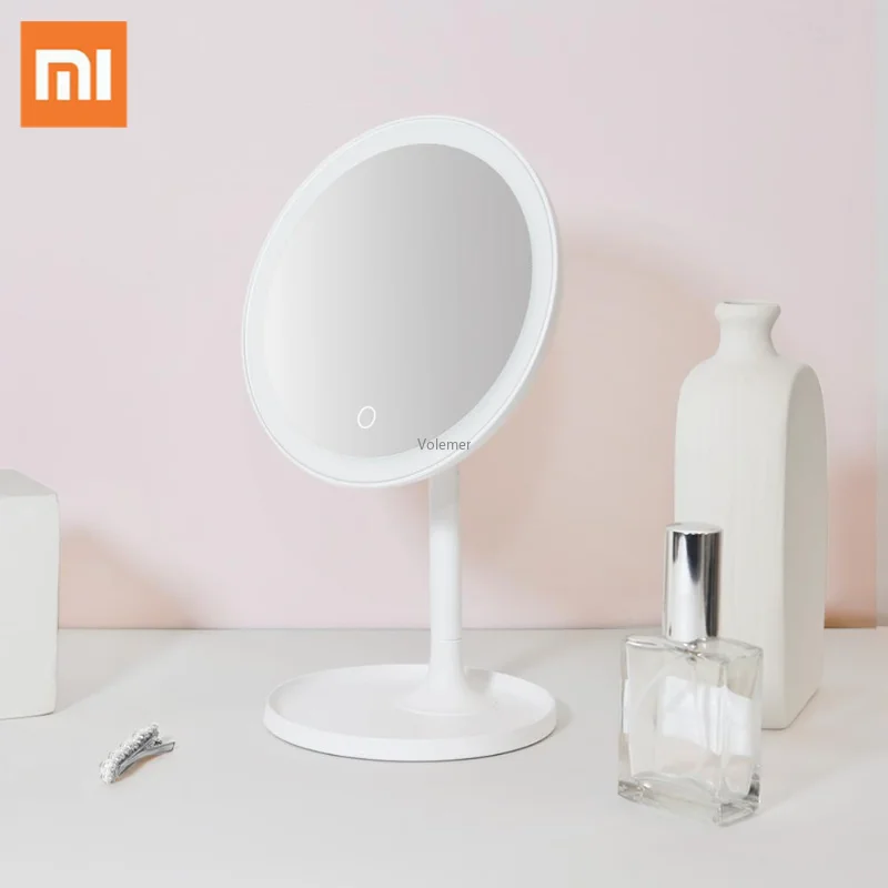 

New Xiaomi Youpin Mi HD Makeup Mirror One-side Round Daylight Mirror USB Charging Touch Screen Adjustable Brightness At Home