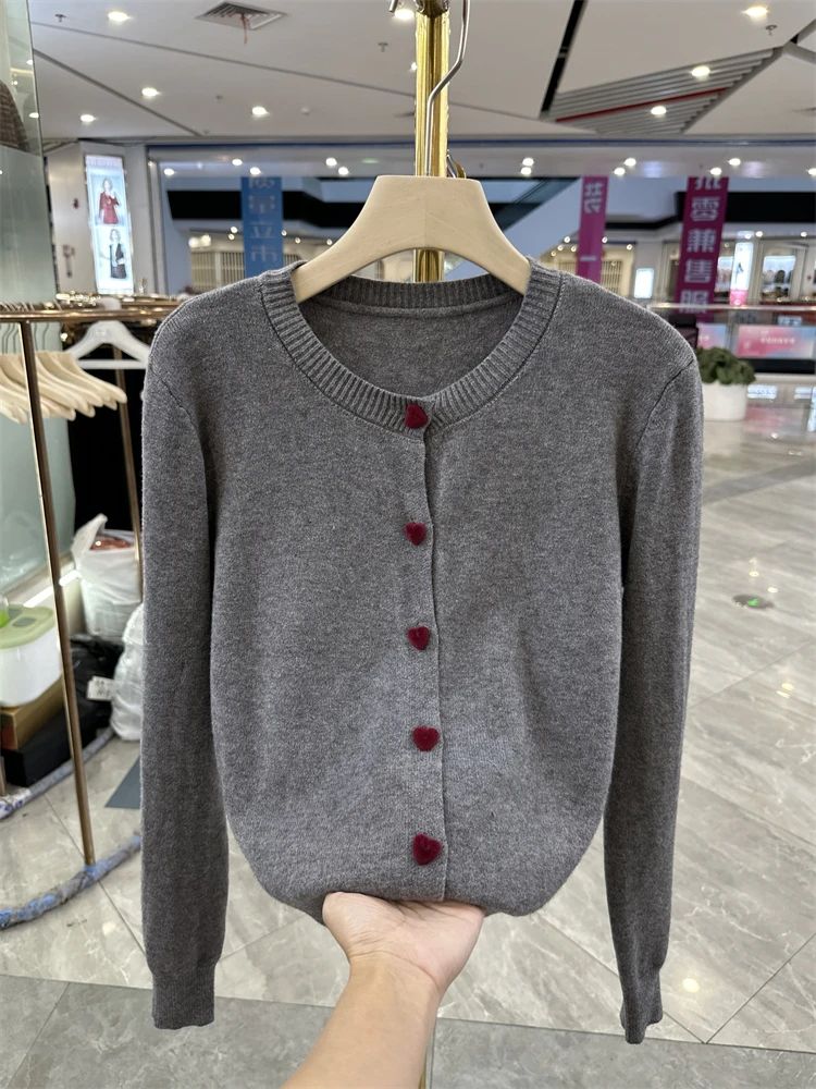 Модный вязаный пуловер для мам осенняя одежда 2024 новая рубашка в стиле вестерн