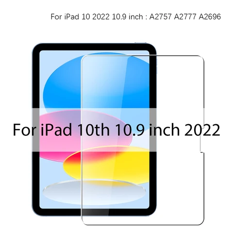 Закаленное стекло для iPad Pro 12,9, 12, 9, 11, 10, 9 поколения, Защита экрана для ipad Air 4, 5 Mini, 6, 6, 7-го, 8-го поколения, пленка 10,2