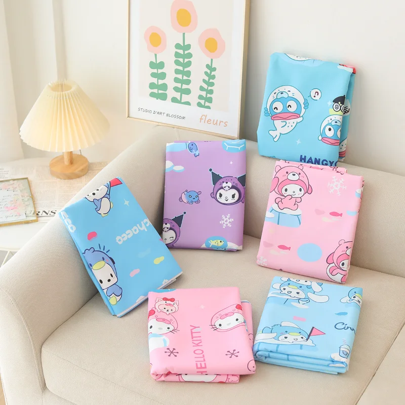 

Sanrio Kawaii полакко скатерть Hello Kitty My Melody студенческий мультфильм стол утолщенная Пыленепроницаемая и водонепроницаемая декоративная ткань