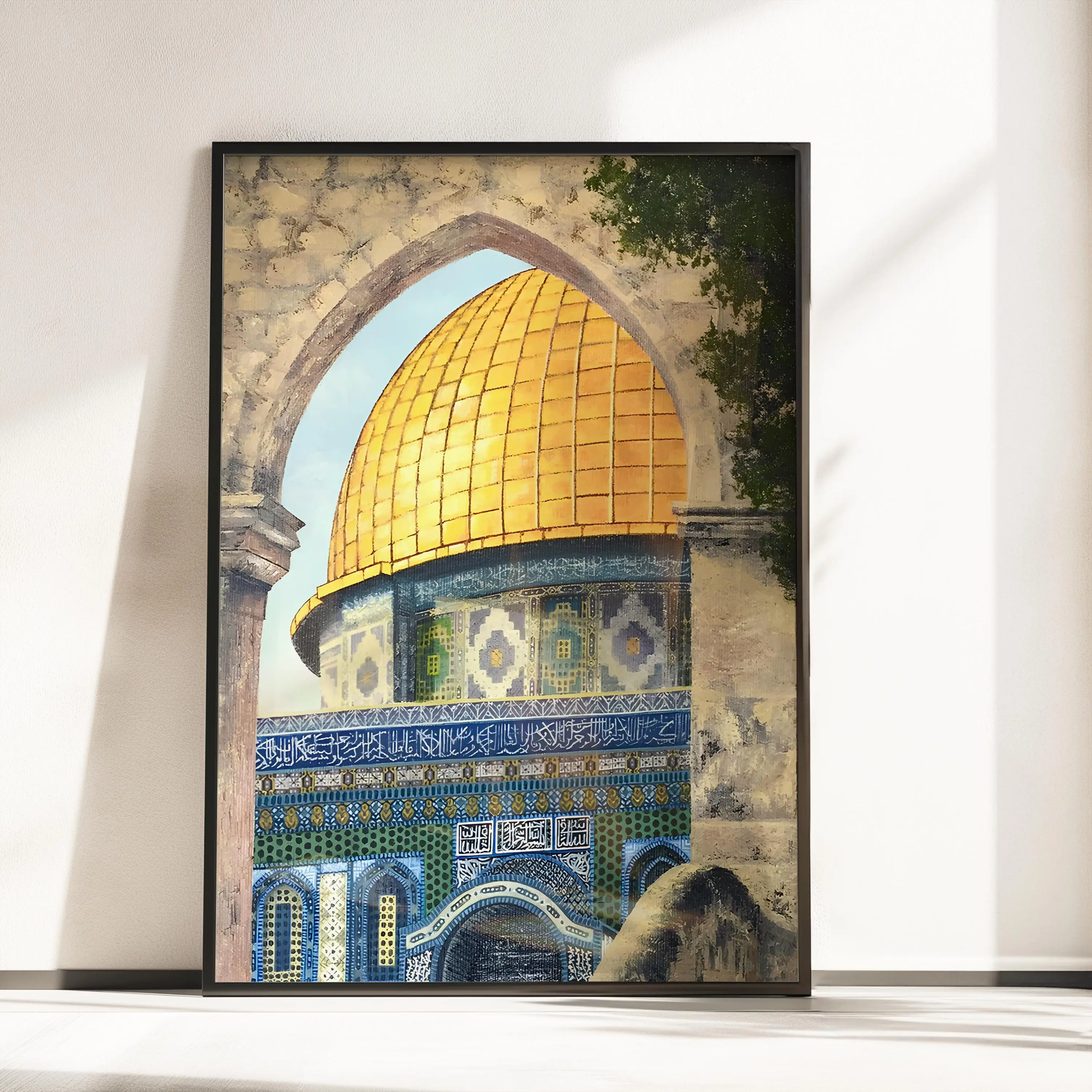 

Постер с изображением мечети Аль-Акса