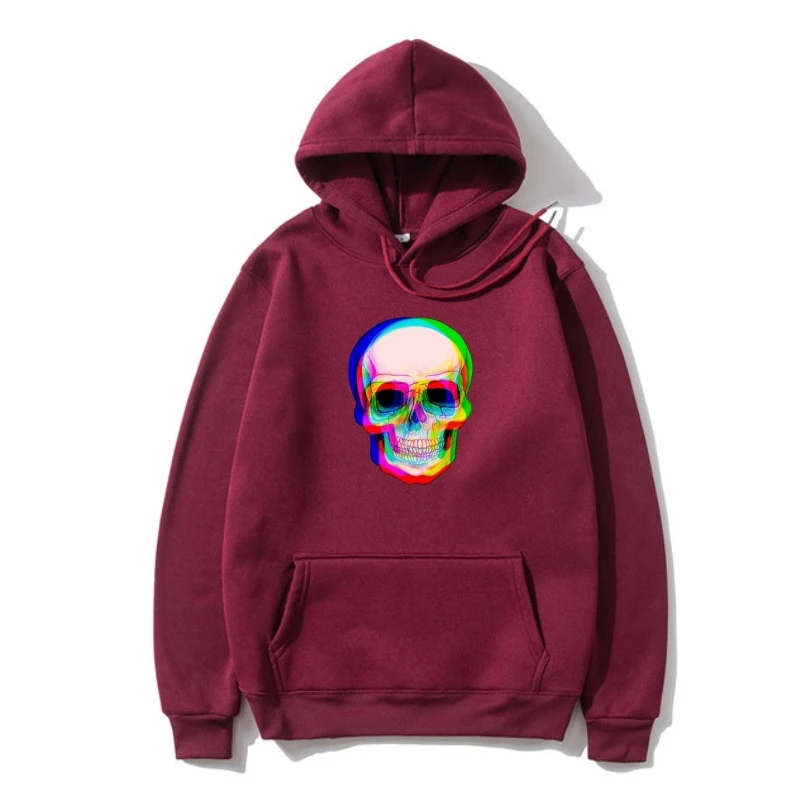 

COOLMIND qi0410A 100% cotton Warm skull men Outerwear casual Fleece summer Cartoon Outerwear men Unisex New Fashion SweatSweaOut