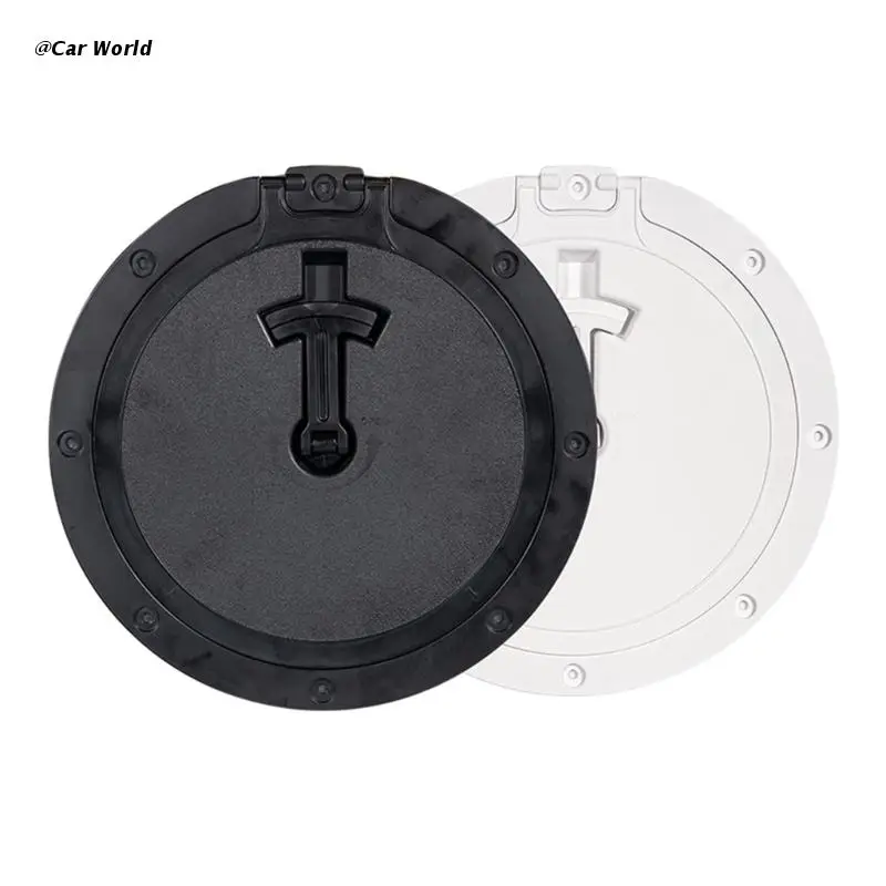 6XDB 8'' Marine White Circular Non Slip Inspection Hatch Deck Plate Lid for Access