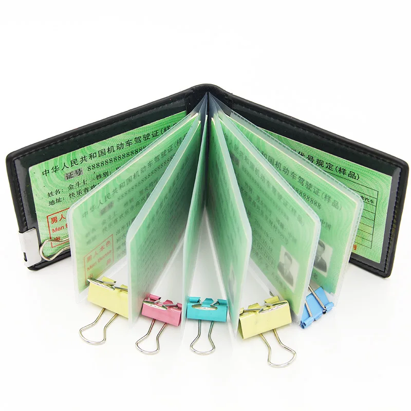 

Новинка 2022, модный однотонный Кожаный Чехол Для водительских прав, вместительный Кожаный Чехол Для водительских прав