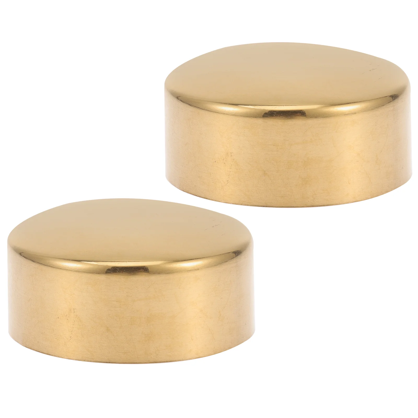 

2 Pcs Metal Plugs Round Holes Pipe End Caps Handrail Fitting Stainless Wooden Tubing Tube