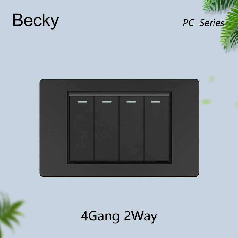 

Настенный выключатель 2USB черный