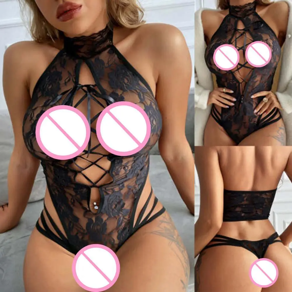 

Women Ladies Underwear Hollow Out Female Bodysuit Underwear Women Close-fitting Bodysuit Underwear