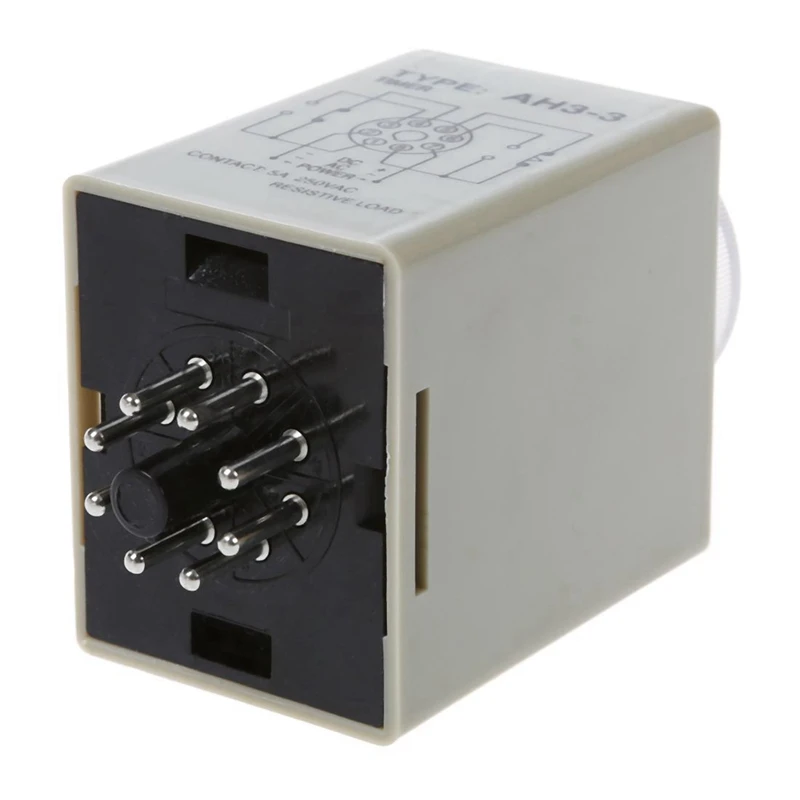 

3X DC 12V 0-30 секунд 30 S Электрический таймер задержки Реле времени DPDT 8P W Base