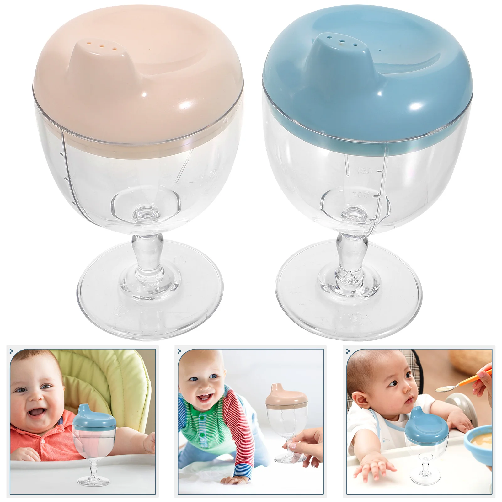 

Water Bottle Adorable Milk Cup Baby Plastic Reusable Kids Drinking Cups Toddler Trainer