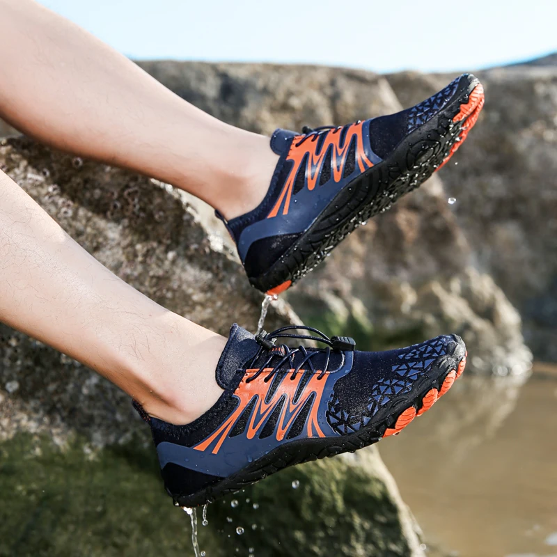 

Men Women Swimming Water Shoes Outdoor Breathable Five-finger Beach Shoes Quick-Drying Upstream Shoes Summer Water Sports Shoes