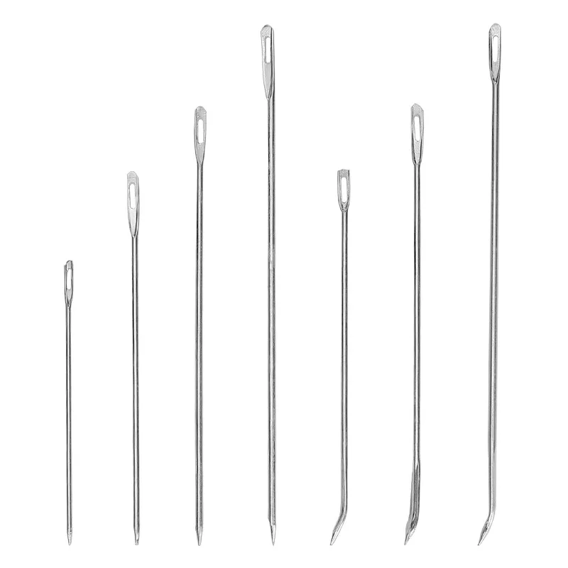 

100pcs/Pack Multi Specification Elbow Straight Woven Bag Hand Sewing Needle Sealing Packing Needles Knitting DIY Accessories New