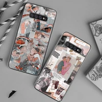heartstopper nick and charlie phone case tempered glass for samsung s20 ultra s7 s8 s9 s10 note 8 9 10 pro plus cover