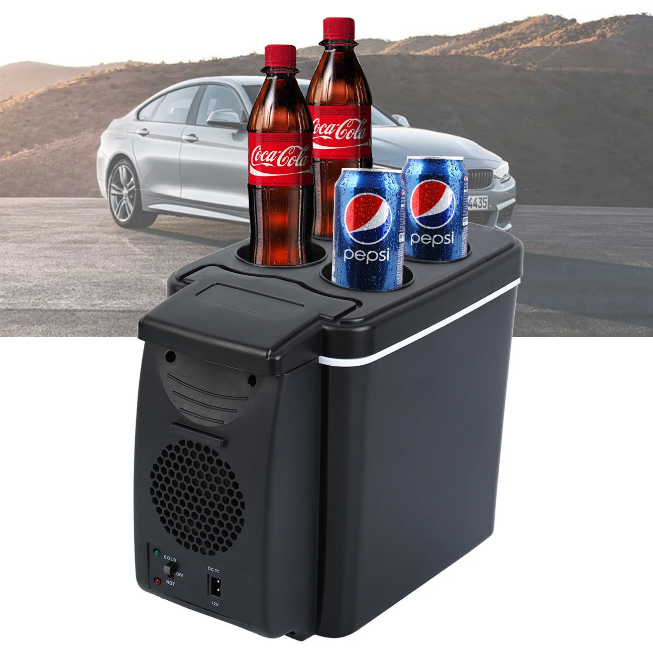 

Car Frige 6L 12V 45W Mini Car Freezer Heater Fresh-Keeping Incubator Low Energy Consumption For RV Truck Travel Picnic Camping