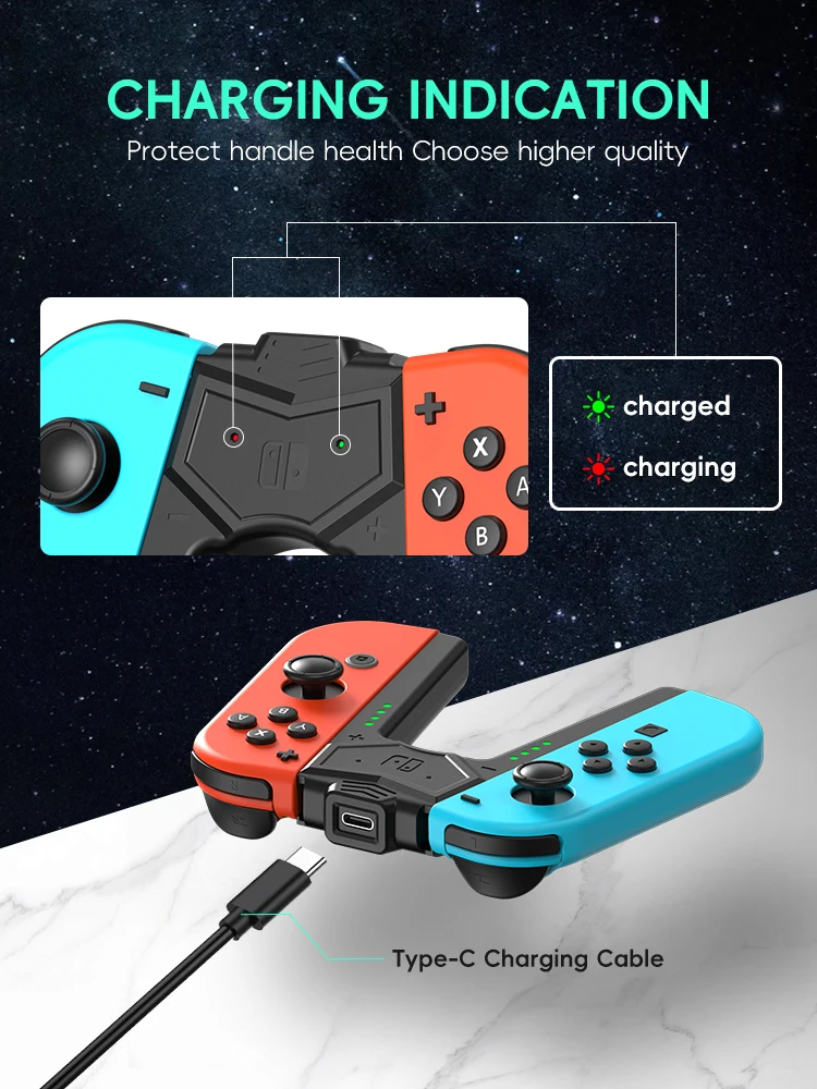 Зарядная ручка DATA FROG Joycon для Nintendo Switch/Switch Lite/Switch OLED