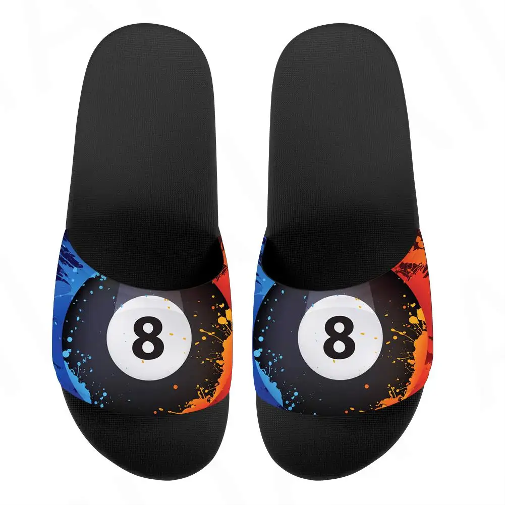 Basketball Printed Flip Flops Men Indoor Non-slip Couples Custom Slippers
