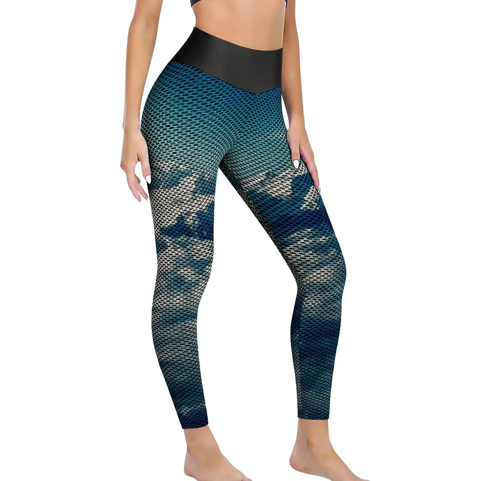 

Himalayas Mountain Yoga Pants Lady Blue Sky Print Leggings Push Up Sexy Yoga Leggings Elastic Graphic Gym Sport Pants