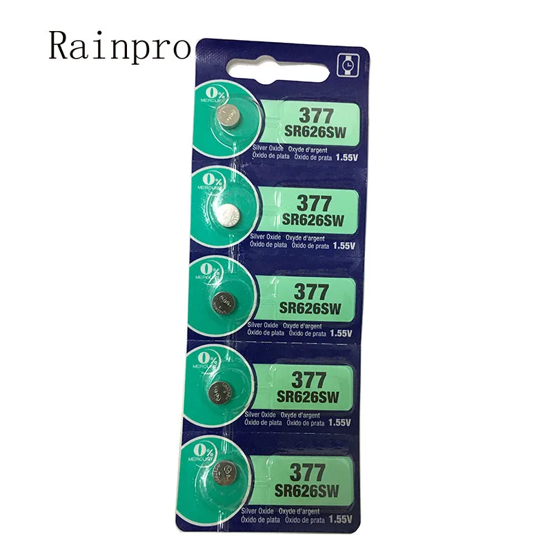 

5PC/LOT SR626SW /AG4/LR626/377 1.55V button battery Electronics for Watch