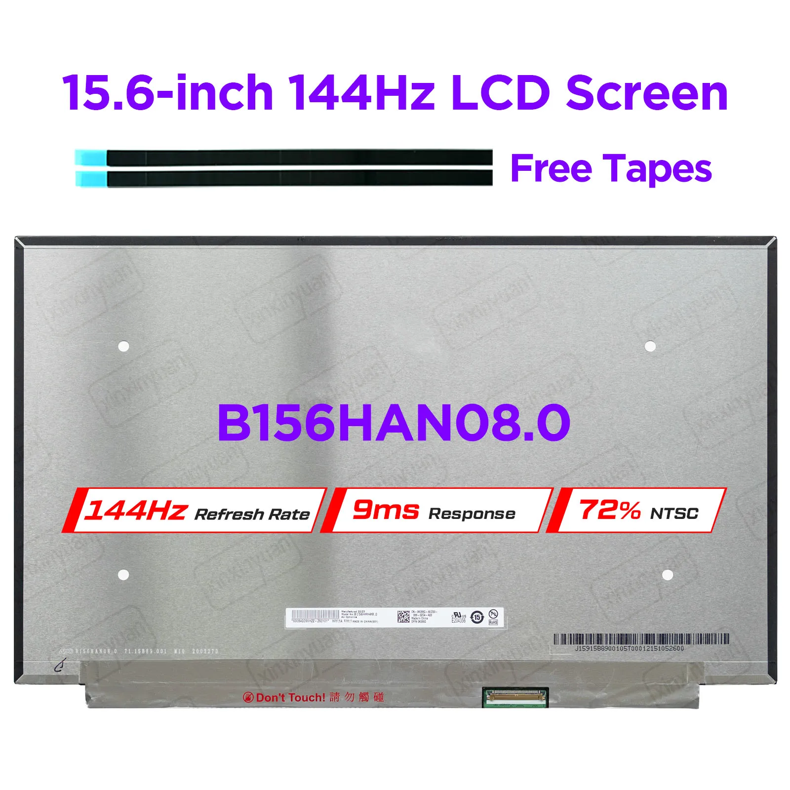 

ЖК-экран B156HAN08.0 для ноутбука 15,6 дюймов, 144 Гц, для Dell G3 G5 15SE 5505 DP/N 0K05 5G IPS, игровая панель дисплея FHD1920x1080 40pin eDP