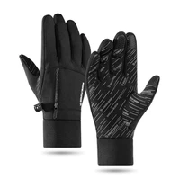 men winter waterproof cycling gloves outdoor sports running motorcycle ski touch screen fleece gloves non slip full fingers