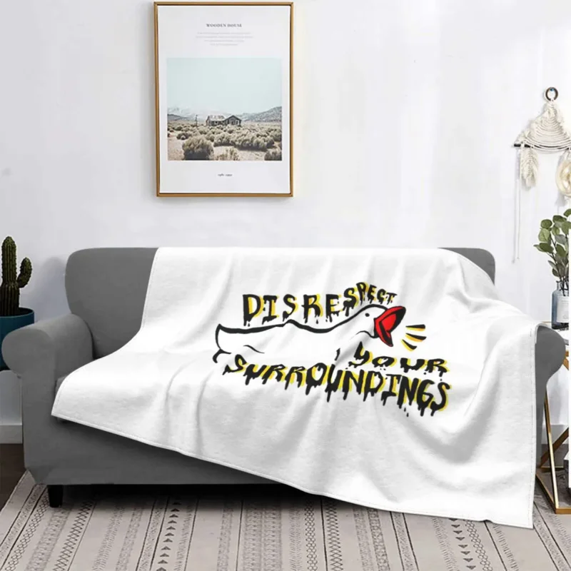 

Farce And Funny Game Blanket Fleece Spring Autumn Disrespect Your Surroundings Plaid Throw Blankets For Car Outdoor Bedspreads
