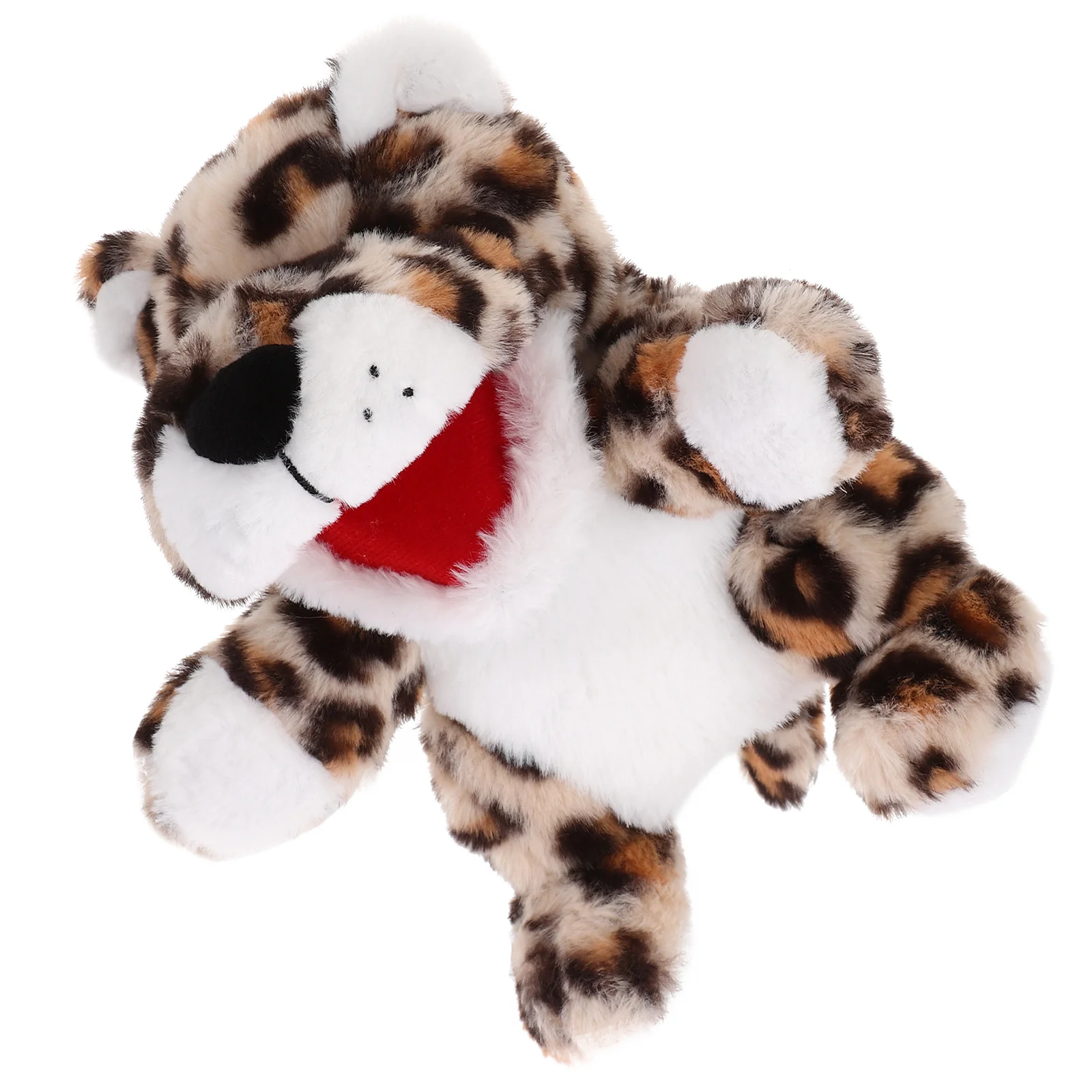 

Leopard Hand Puppet Plush Interactive Jungle Animal Puppet Soft Stuffed Zoo Animal Finger Puppet