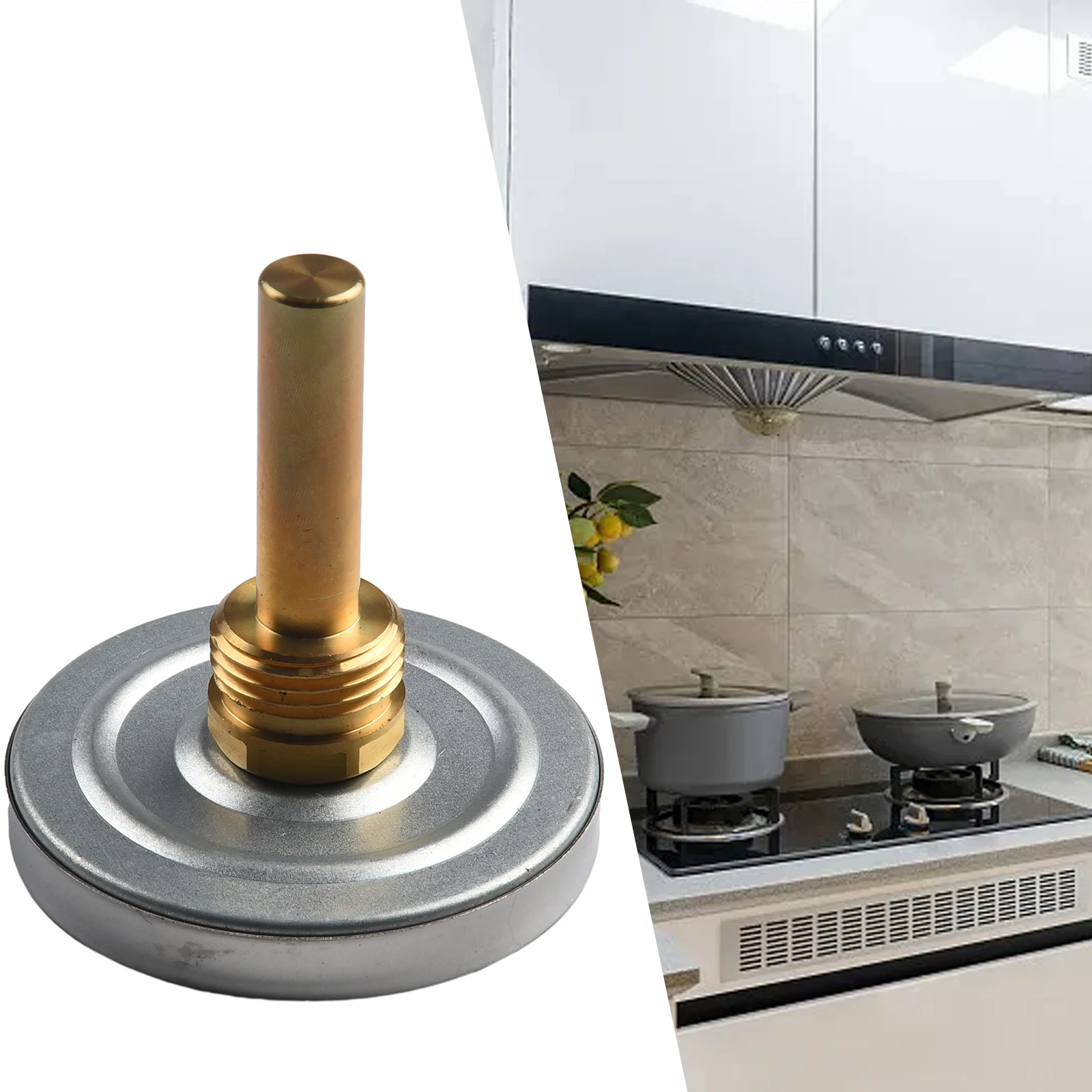 Пружинный термометр с зажимом для труб датчик температуры 63 мм 0/120C термопас PTSP