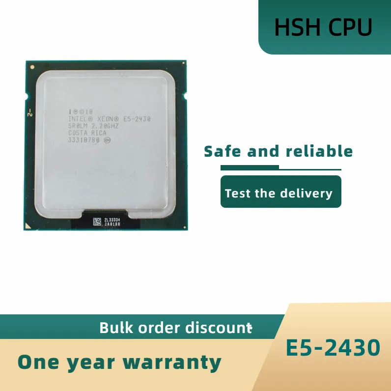 

Оригинальный ЦП Xeon E5 2430 SR0LM ЦПУ 2,2 ГГц 6-ядерный 15M LGA 1356 Стандартный процессор Бесплатная доставка