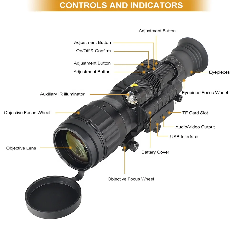 

Digital Night Vision scope infrared Video Recording Sight Scope
