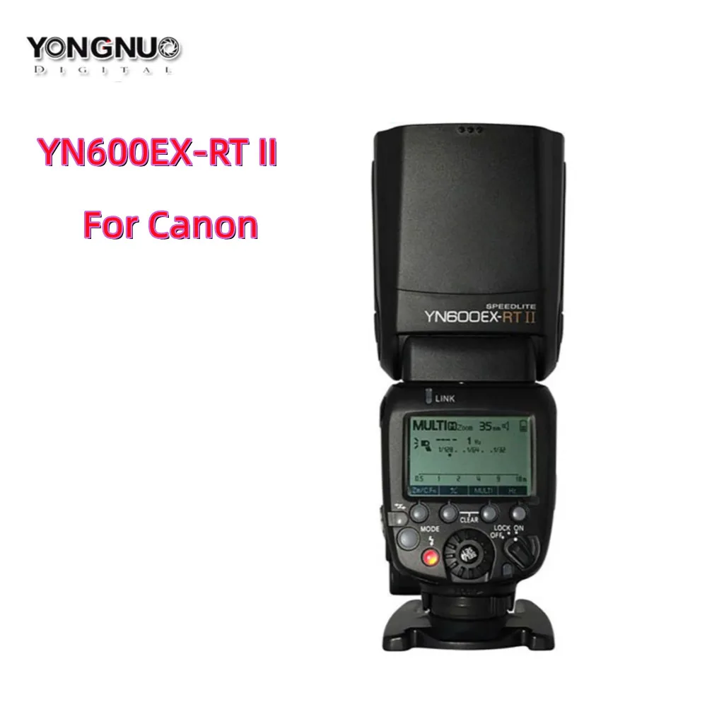 

YONGNUO YN600EX-RT II Flash Speedlite 2,4G Wireless HSS 1/8000s Master TTL Speedlite для Canon Flash вспышка для фотоаппарата