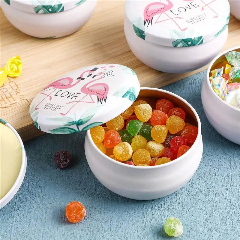 

5pcs Tinplate Small Candy Boxes Wedding Favors Candy Boxes Empty Gift Giving Party Favors Boxes