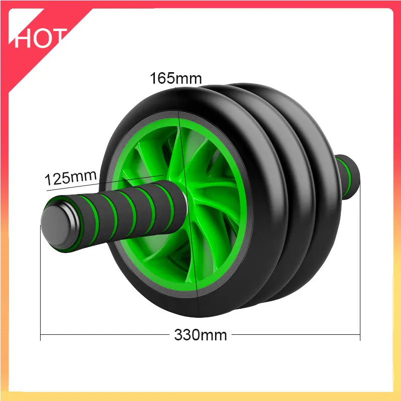 

Ролик для мышц живота, двойной/трехколесный ролик Ab с наколенником, тренировочный тренажер для мышц в домашнем зале