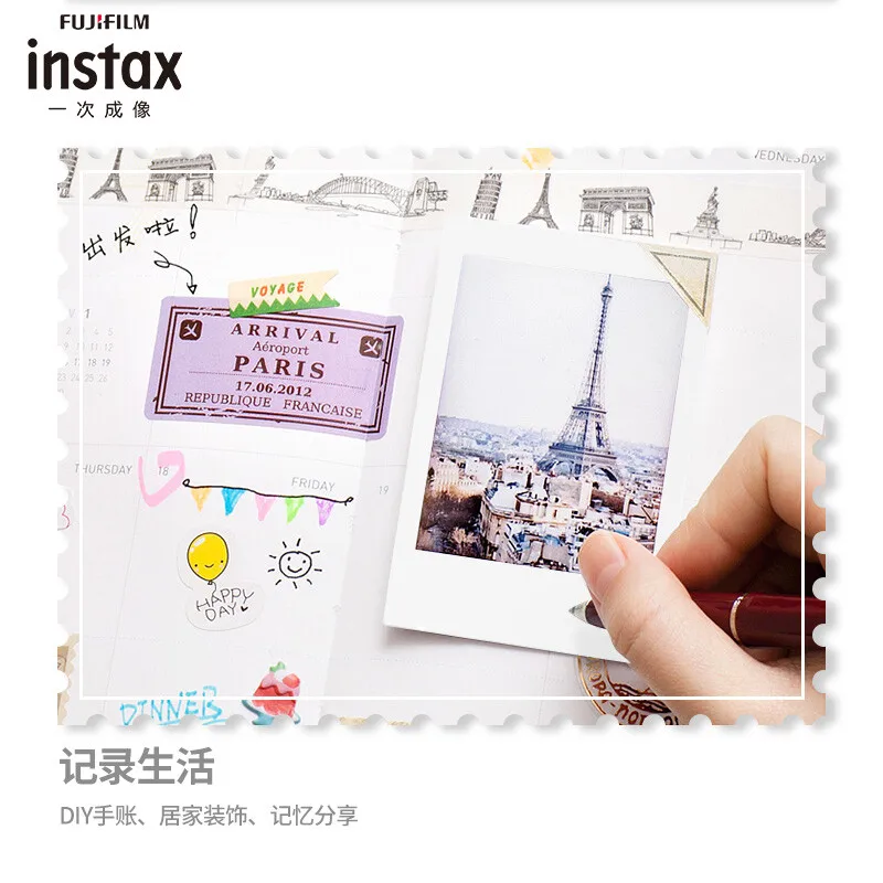 Совершенно новые 10-100 листов Fujifilm Instax Mini LiPlay 11 9 8 7s 90 LINK пленка с белыми краями