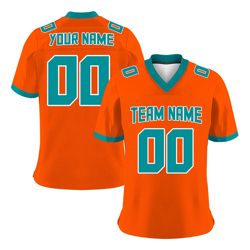 Оранжевые футболки для регби футболка на заказ американский футбол мужские