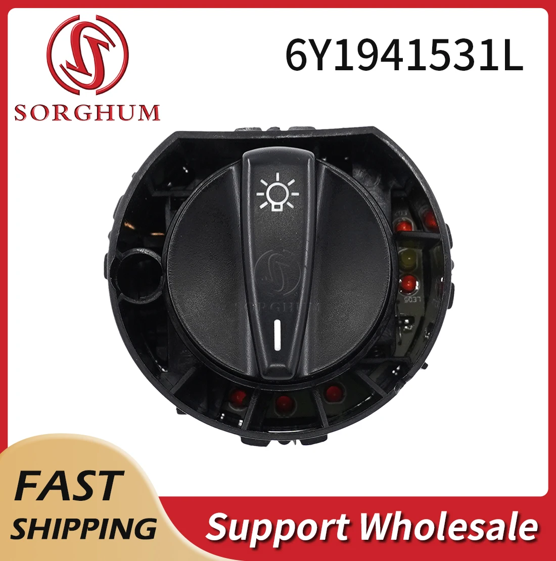 

Sorghum 6Y1941531L Head Lamp Headlight Styling Switch For Audi A3 Skoda Fabia Car Accessories 8L1941531G 8L1941531E 8L1941531D