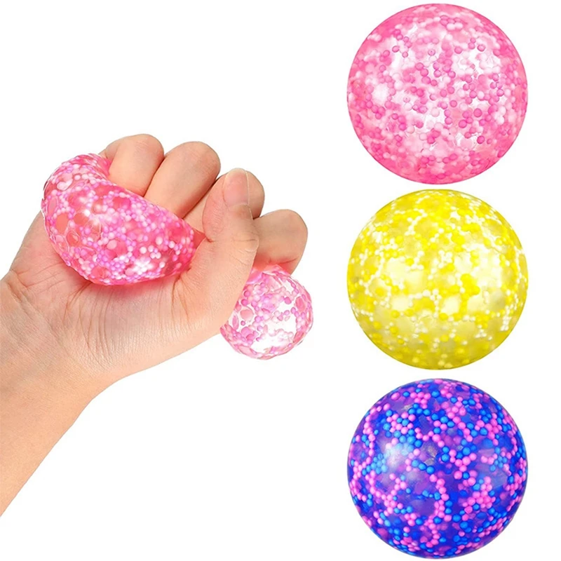 

Squeeze Toy Finger Toys Clear Stress Balls Colorful Ball Autism Mood Relief Healthy Toy Funny Gadget Vent Toy for Children Gifts