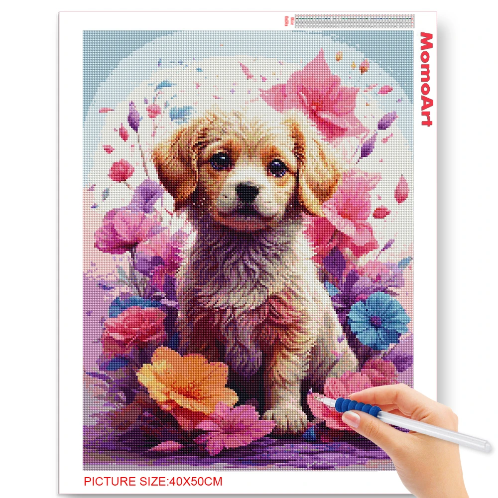 MomoArt Новое поступление Алмазная мозаика кошка стразы картина вышивка собака