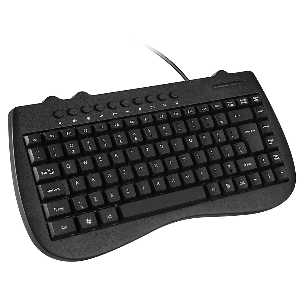 

301B Keyboards Arabic Wired Mini Mute 87-key Universal Keyboard ABS Material