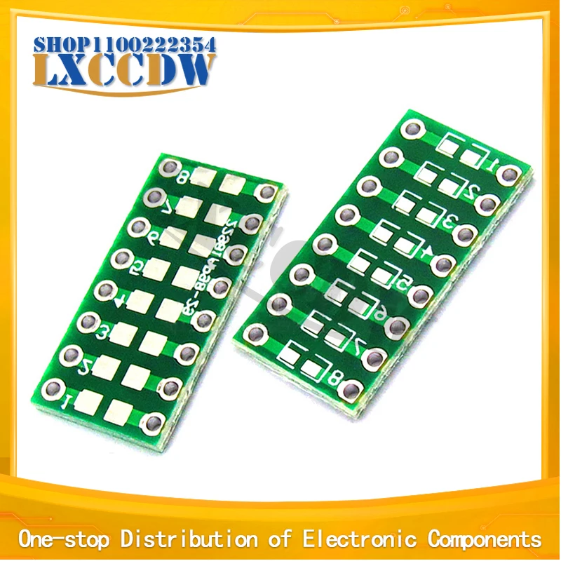 10pcs 0805 0603 0402 to DIP PCB Transfer Board DIP Pin Board Pitch Adapter keysets