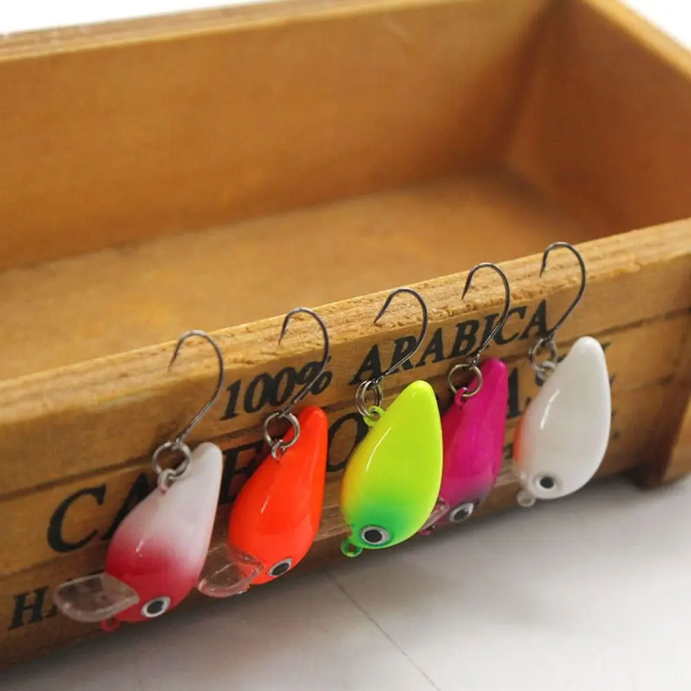 

Treble Hook Mini Fishing Bait Hot Vibration Colored painted-on designs VIB sinking Lure Rotate 2.9cm/1.6g Fishing Lure Fishing