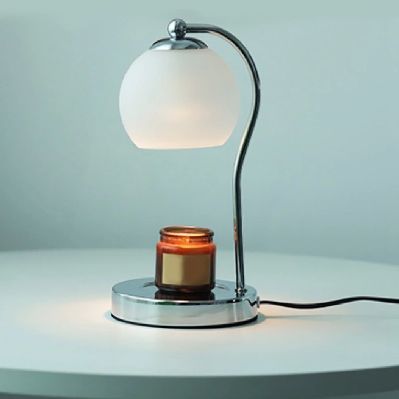 Стеклянная лампа-подогреватель свечи с таймером современный восковой