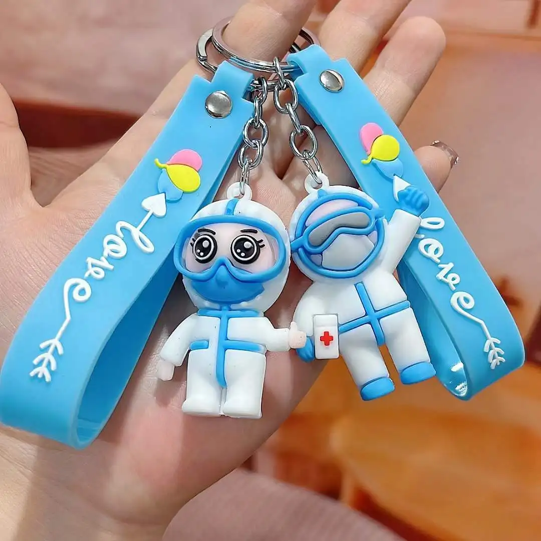 

Новый Сувенирный брелок с изображением белого ангела, модель 2022 года, из ПВХ, подвеска с крючком, подарок на День Благодарения, игрушка, пода...