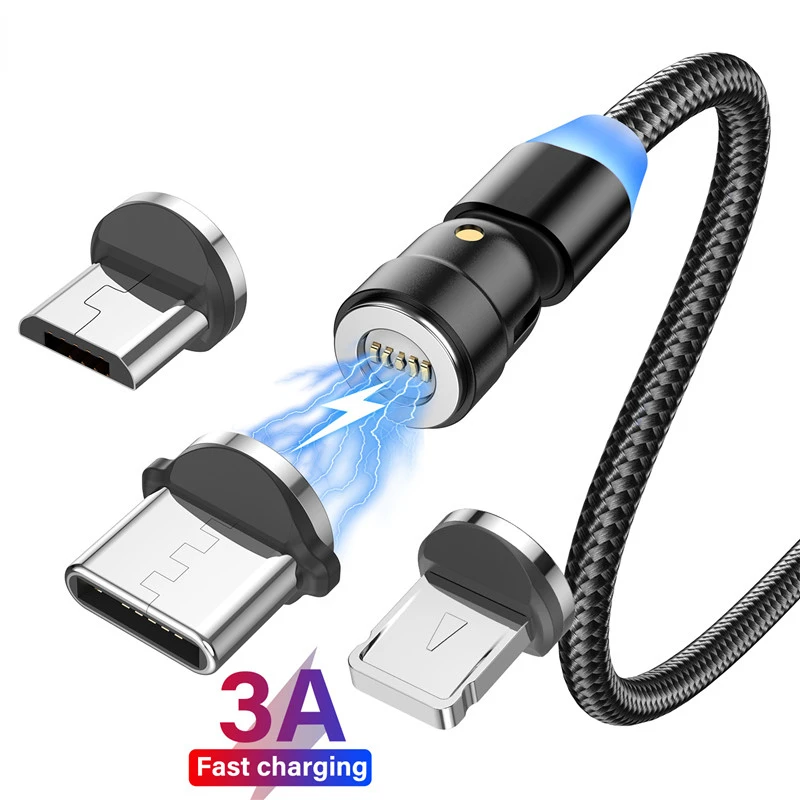 

2023 trend For iphone 11 Charging Cable Fast Charging 3A Data Transfer Type C Phone Charger Micro USB Cable