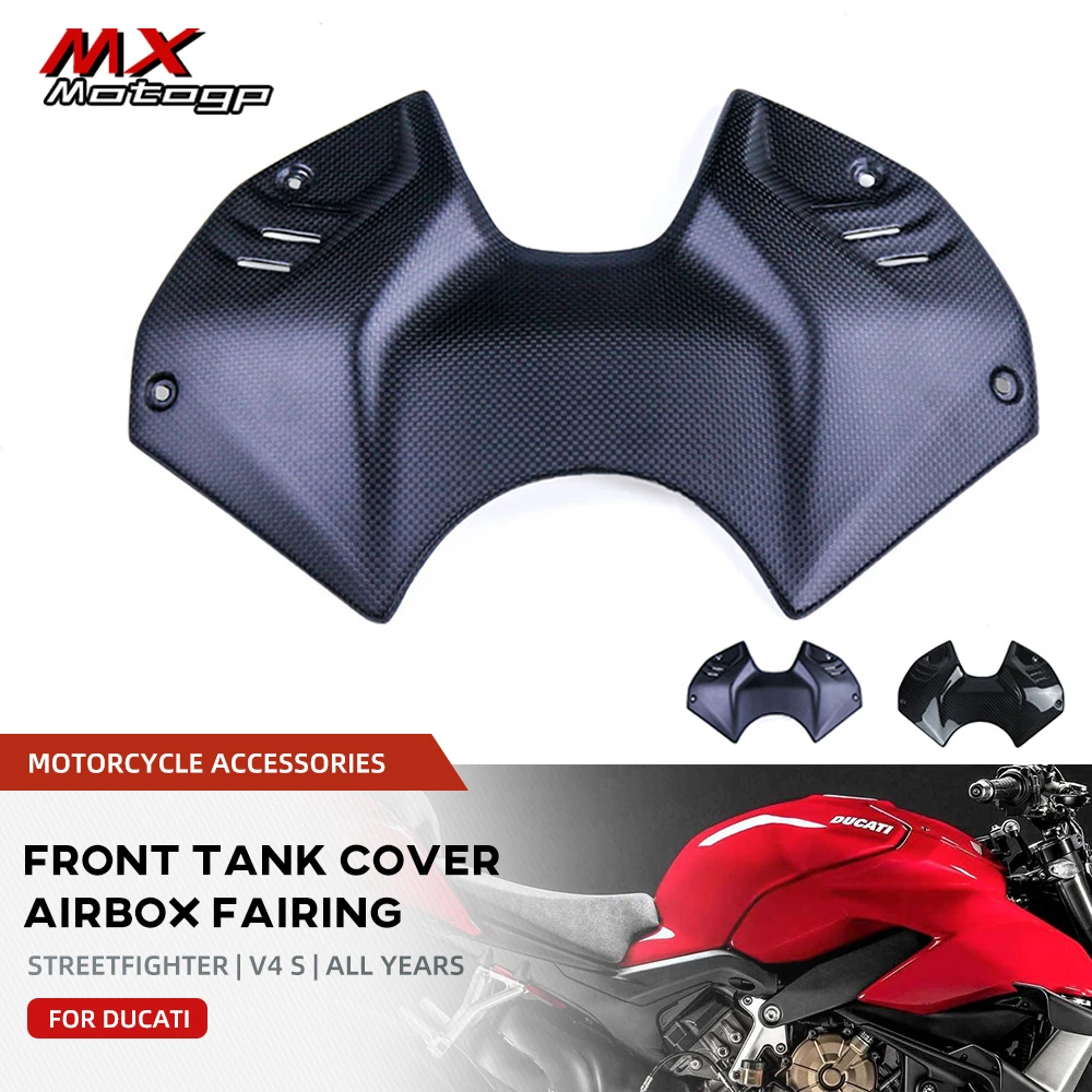 

Front Fuel Tank Cover For DUCATI Streetfighter V4 V4S 2022 2023 Motorcycle Airbox Guard Fairing Kits Carbon Fiber DP Version