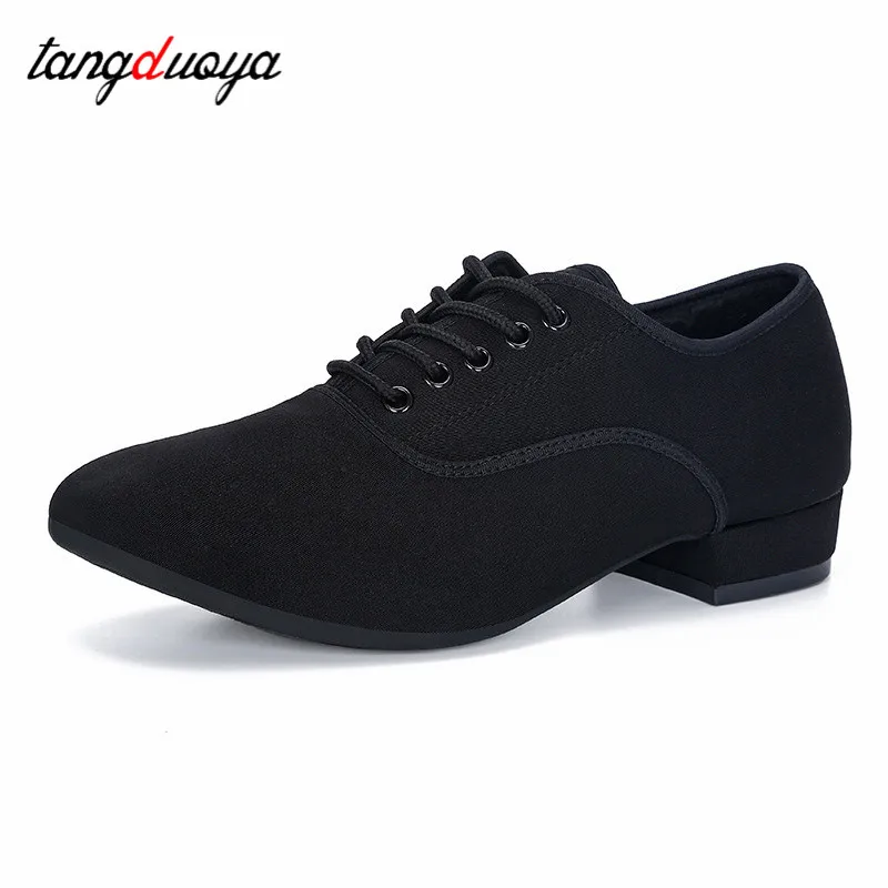 

Men‘s Dance-Shoes Ballroom Latin Dance Shoes For Men Male Modern Jazz Tango Dancing Shoes Salsa Practise Shoe Black 3cm