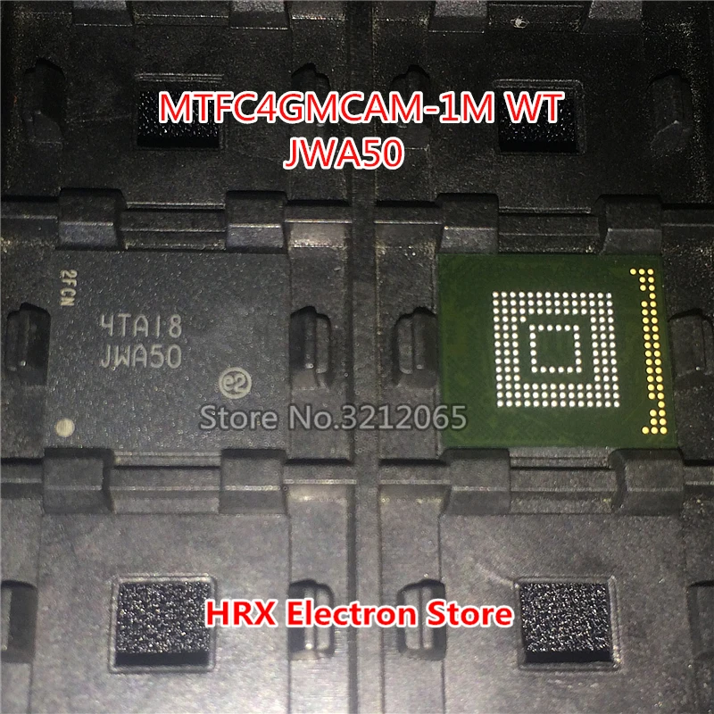 

100% New Original JWA50 MTFC4GMCAM-1M WT BGA EMMC (1-10piece)