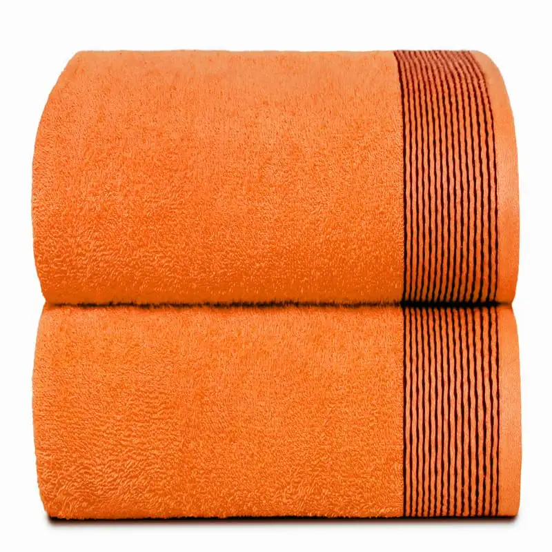 

Soft 2 Pack Bath Towel Set 28x55 inches, 100% Cotton Large Bath Towels, Highly Absorbant Compact Quickdry & Lightweight Towel,