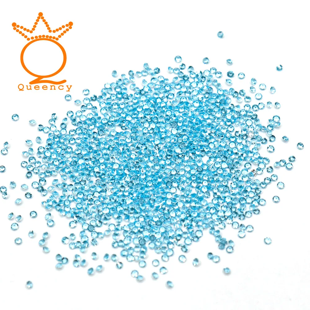 

Стразы для маникюра и нейл-арта голубые, 1,1-1,8 мм, 1 пакет