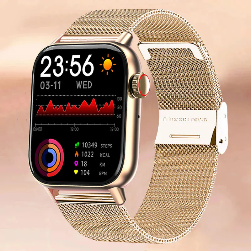 

Смарт-часы женские водонепроницаемые с сенсорным экраном и поддержкой Bluetooth